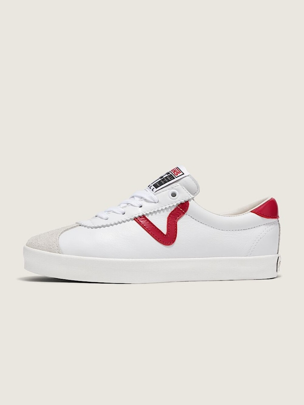 NWOT Vans White & Red Suede Premium Sport Low 73 Sneaker - Size 8.5